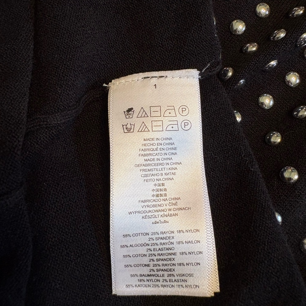 Michael Kor’s Black Knit with metal studs dress - size M/L - Picture 6 of 6